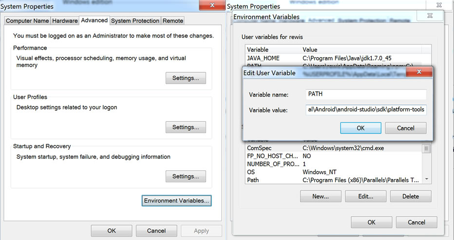 Update Path Variables